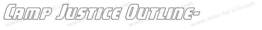 Camp Justice Outline字体转换
